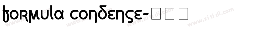 Formula Condense字体转换